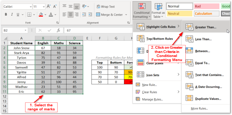 Multiple Conditional Formatting Rules Excel Unlocked