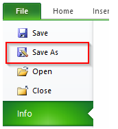 File Save As