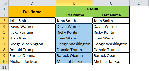 How To Separate First And Last Name From Full Name Excel Unlocked