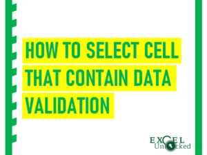 Select Cells that contain Data Validation