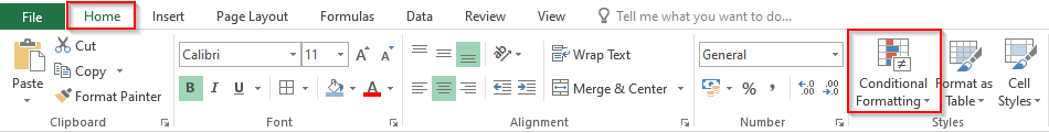 Conditional Formatting Navigation