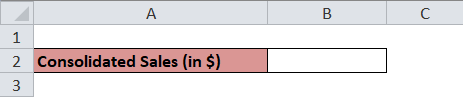 Consolidated Sales Excel