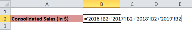 Consolidated Sales Formula