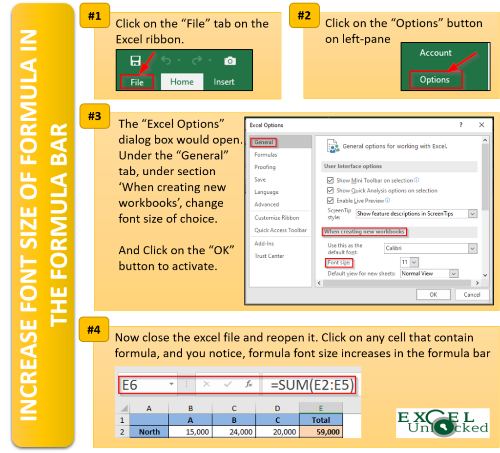 Excel Change Font In Formula Bar - Printable Forms Free Online