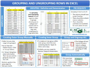 Group and Ungroup Rows in Excel