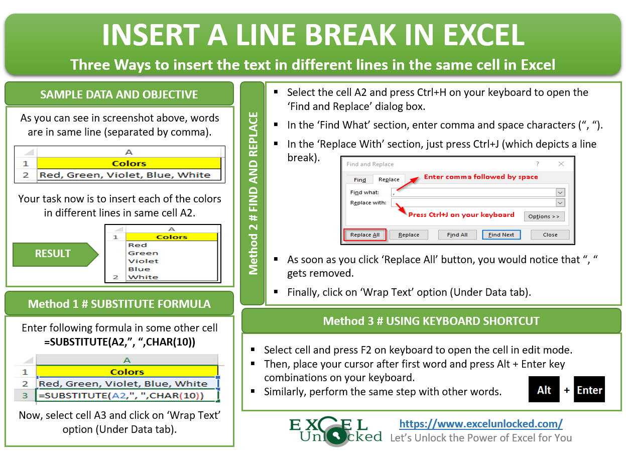 Excel Remove Break Line In Cell