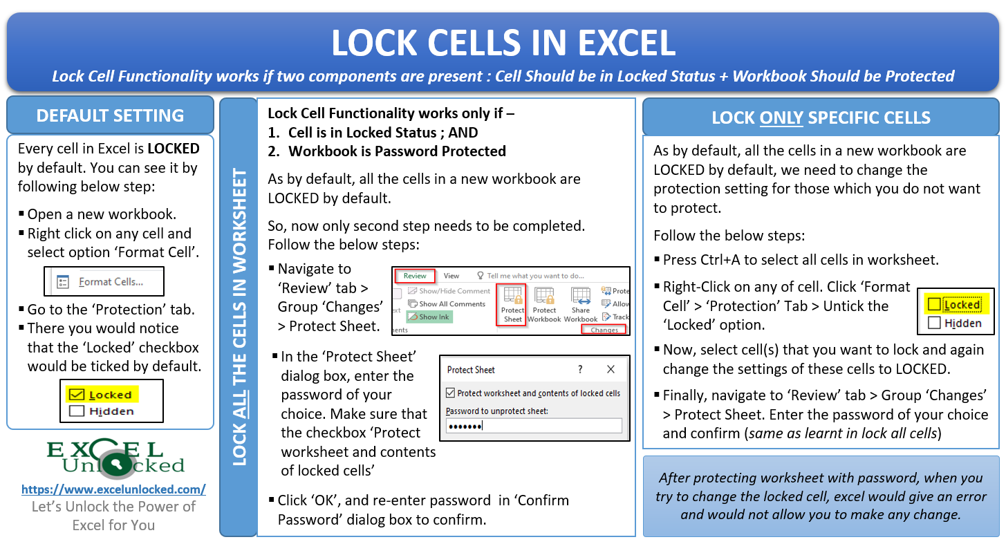 how to lock cells in excel using dollar sign