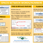 Remove Spaces Between Words in Excel