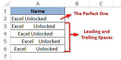 how to remove spaces between words in excel