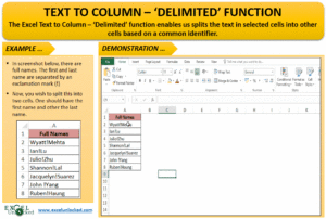 Text to Column - 'Delimited'