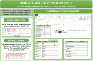 Using Flash Fill Tool in Excel