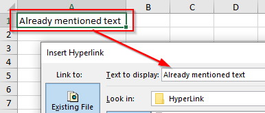 Already Mentioned Text in Text To Display