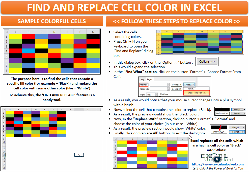 Shortcut To Remove Cell Color In Excel