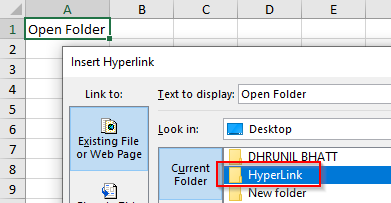 Folder Hyperlink