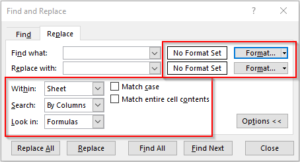 All About Find and Replace in Excel - Excel Unlocked
