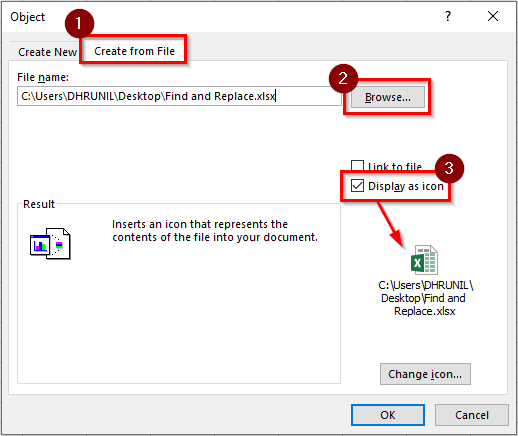 Create Object From File - Excel
