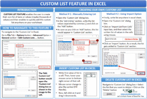 Custom List in Excel