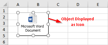 Display Object As Icon Result