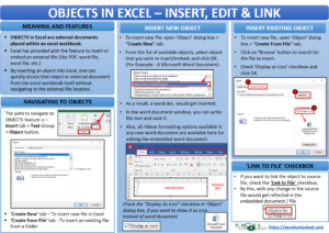 An Object In Excel - Create, Insert, Edit And Link - Excel Unlocked