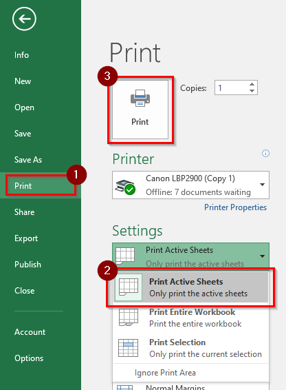 Set Up The Selected Worksheets To Print On One Page 1999