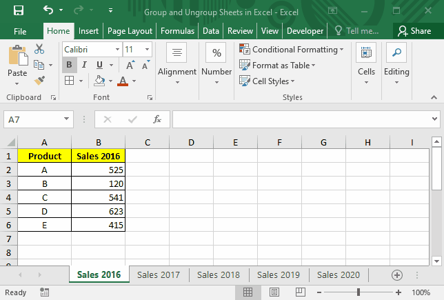  Group and Ungroup Worksheets In Excel Excel Unlocked