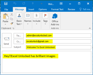 How to Send Email From Excel Automatically - Excel Unlocked