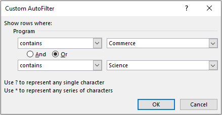 Custom AutoFilter - Two Criteria Filtering