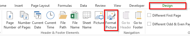 Format Picture Element