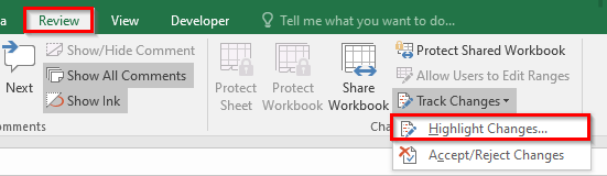 Highlight Changes Navigation