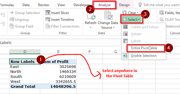 How To Delete The Pivot Table In Excel Excel Unlocked 7198