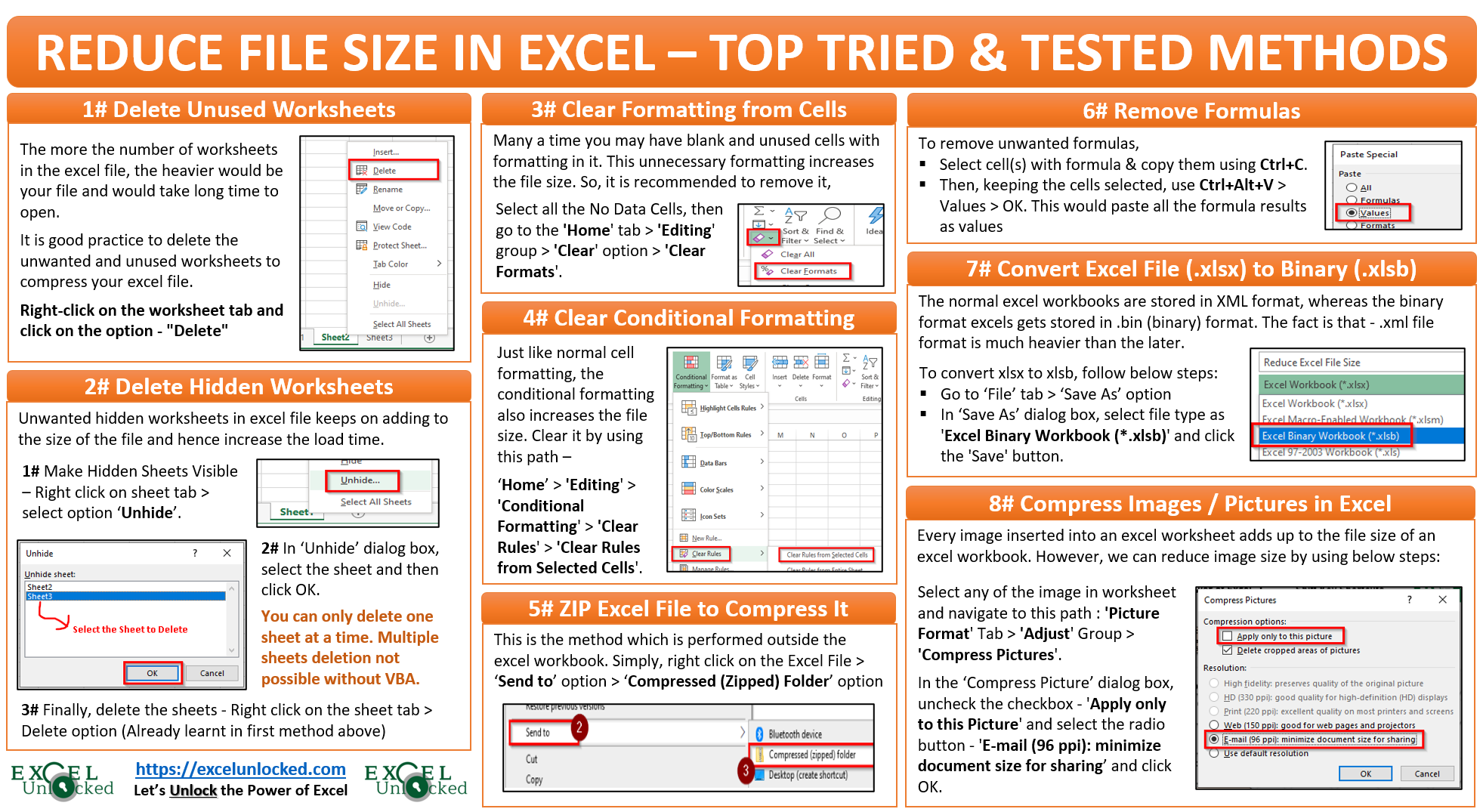 Reduce Excel File Size