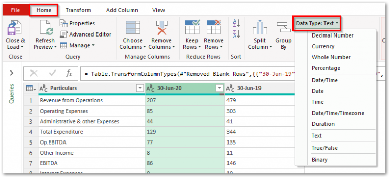 What are Data Types in Excel Power Query - Excel Unlocked