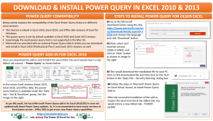 Download Install Power Query in Excel 2010 & 2013