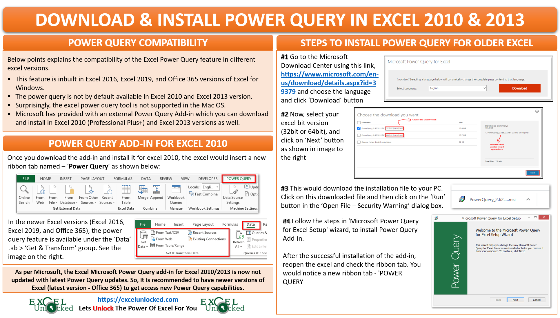 Grace Reflection I'm sorry Install Power Query in Excel 2010 [Step by Step Guide] - Excel Unlocked