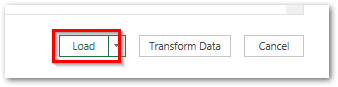 Load Button Power Query