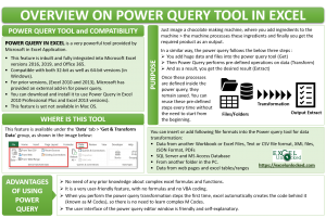 Overview of Power Query Tool Excel