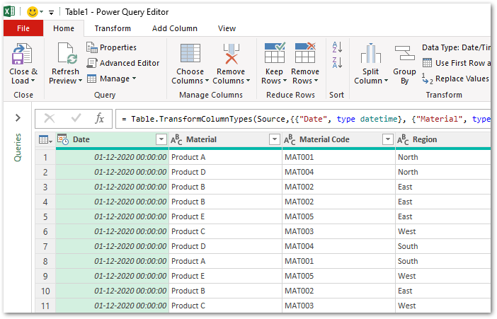 Excel power query округление