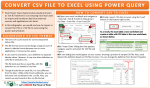 How to Convert CSV File To Excel Using Power Query - Excel Unlocked