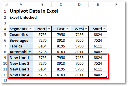 How to Unpivot Data in Excel Using Power Query - Excel Unlocked