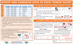 Group and Summarize Data in Excel Power Query