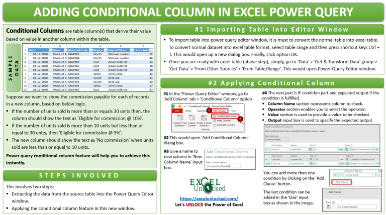 excel power query add column if statement