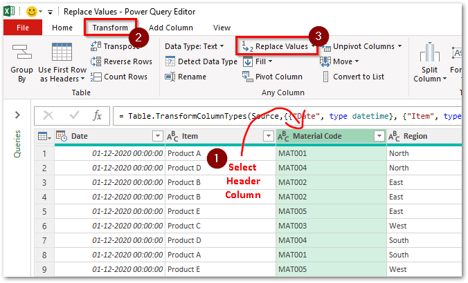 How To Replace Null Values With Custom Values In Power Bi Power Query