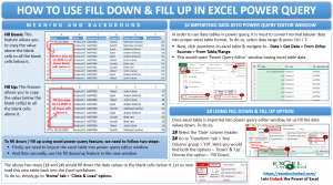 Using Fill Down and Fill Up in Power Query