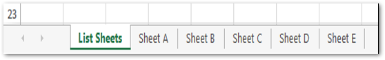 Delete Worksheets based on List Sample #2