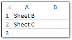 Delete Worksheets based on List Sample