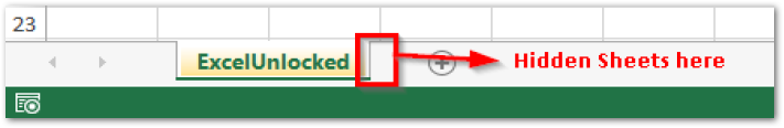 Hidden Sheets in Excel