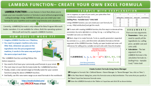 LAMBDA Function in Excel