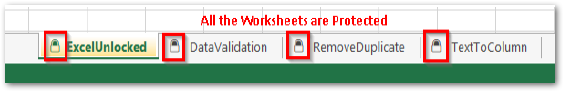 Protected Worksheets in Excel