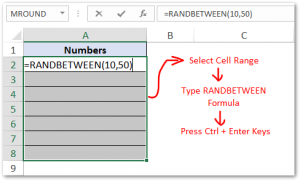 RANDBETWEEN Function in Excel - Excel Unlocked