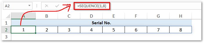 excel auto generate number sequence